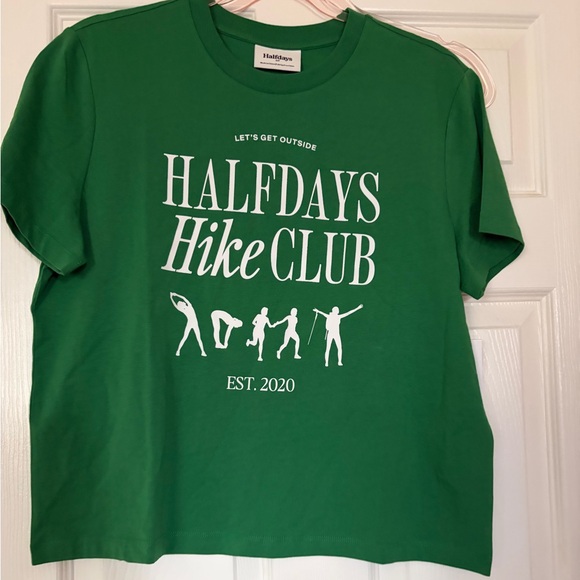 NWT Halfdays Hike Club Graphic Tee. Oversized boxy fit! Sz S - Picture 6 of 8